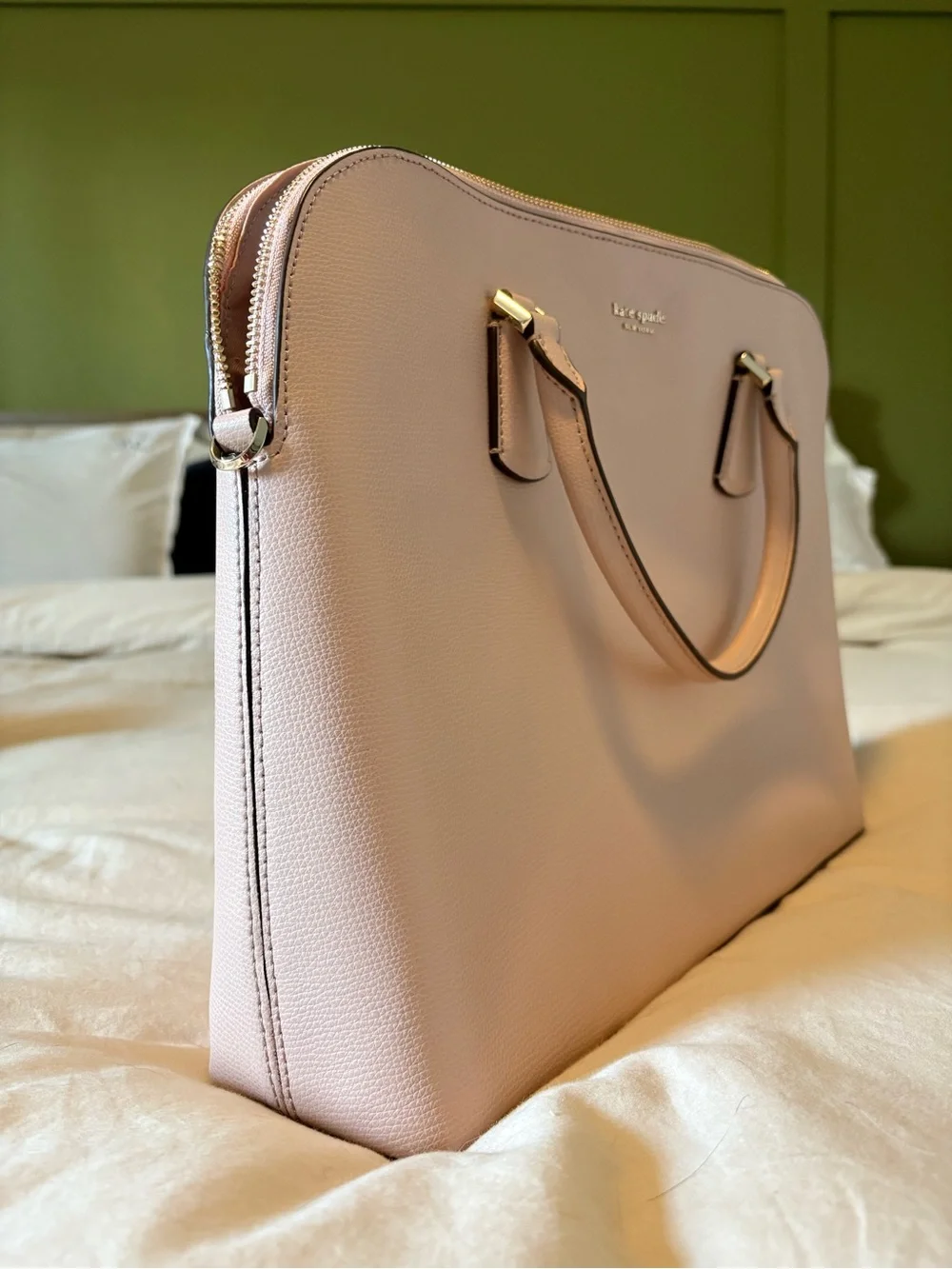 kate spade Pale Pink Structured Leather Satchel